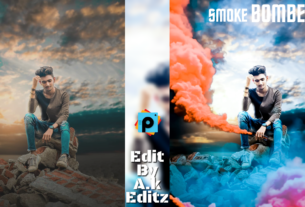 Picsart smoke bomer editing