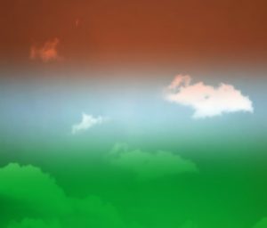 India flag color effect imge 