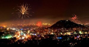 Diwali City Background 