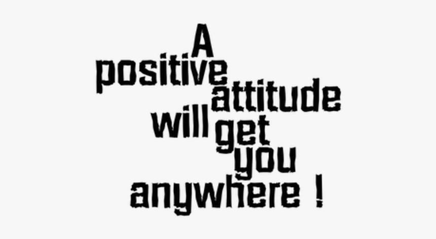 A positive attitude text png 